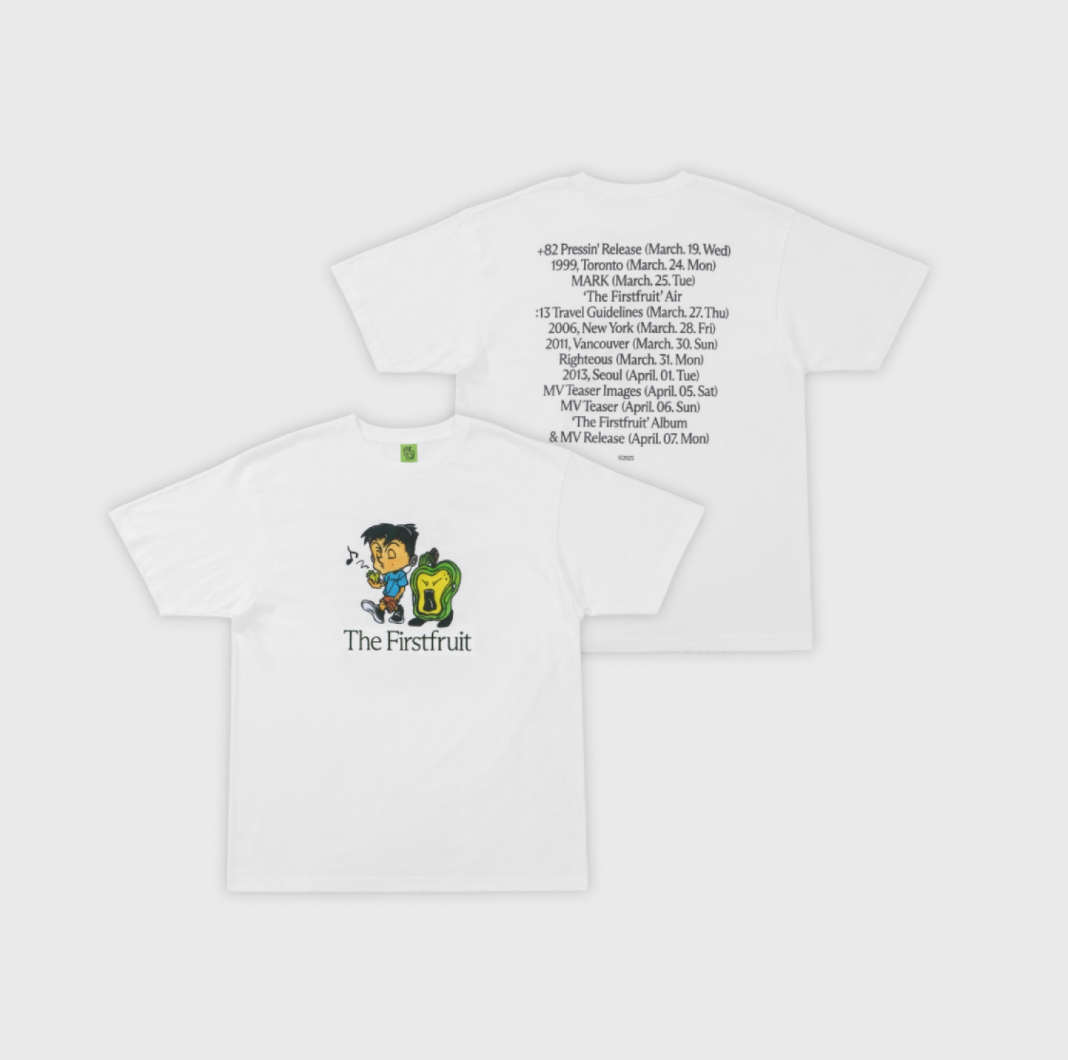 NCT Mark - 01 Timetable T-shirt / 2025 Mark The 1st Album Merch