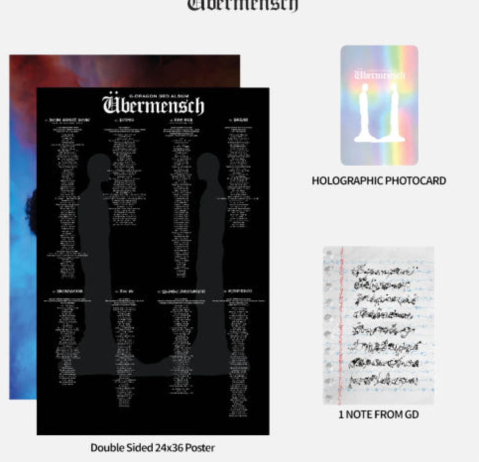 G-DRAGON - [Übermensch] 3rd Album - Vinyl LP - RANDOM COLOR