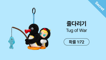 Baby Molly X Pingu Happy Fishing Series Doll Keychain