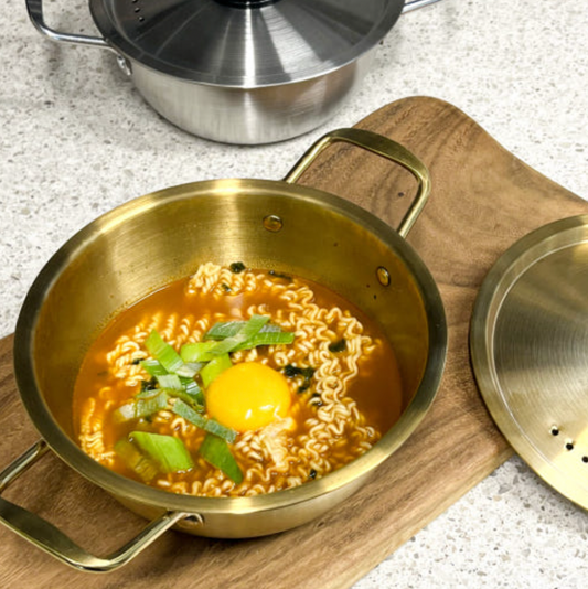 Stainless Steel Korean Ramen Pot Titanium