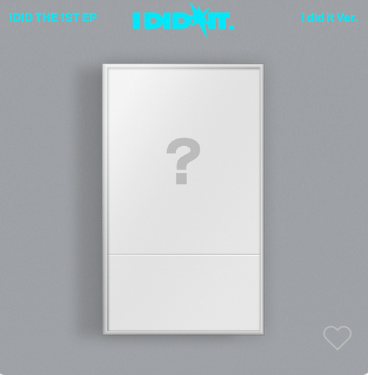 IDID -  The 1st EP I did it. Album