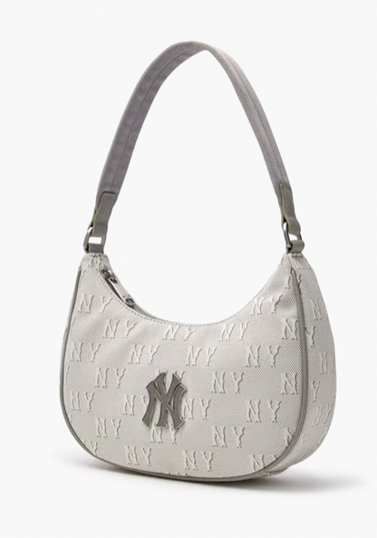 MLB Classic Monogram Jacquard Hobo Bag New York Yankees