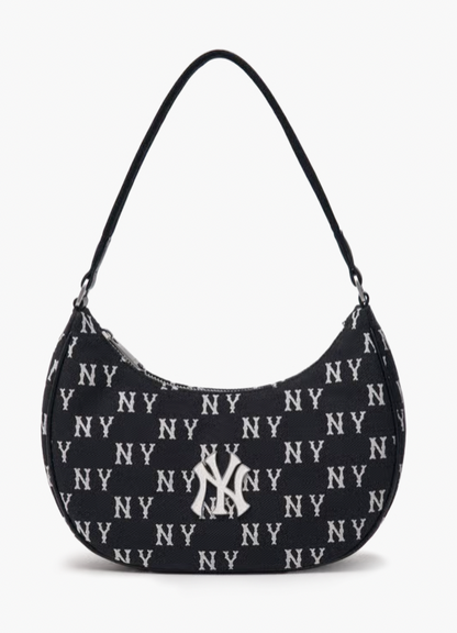 MLB Classic Monogram Jacquard Hobo Bag New York Yankees