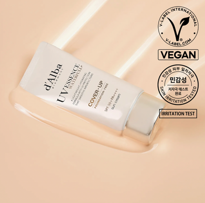 D'ALBA - Waterfull+ UV Essence Cover-Up Sun Cream Beige 50ml