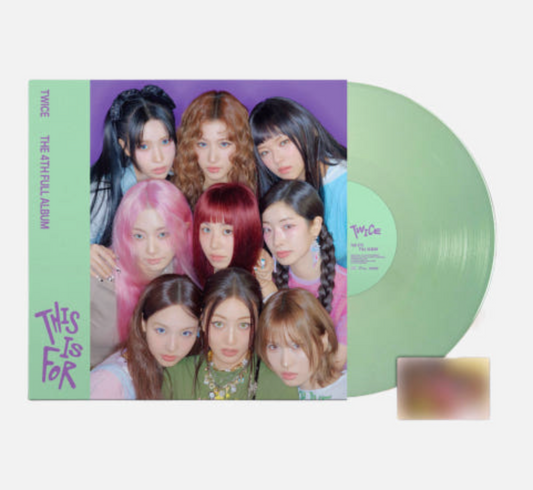 Twice 'THIS IS FOR' 4th Regular Album Vinyl LP (Melon Color Album/Photocard Included)