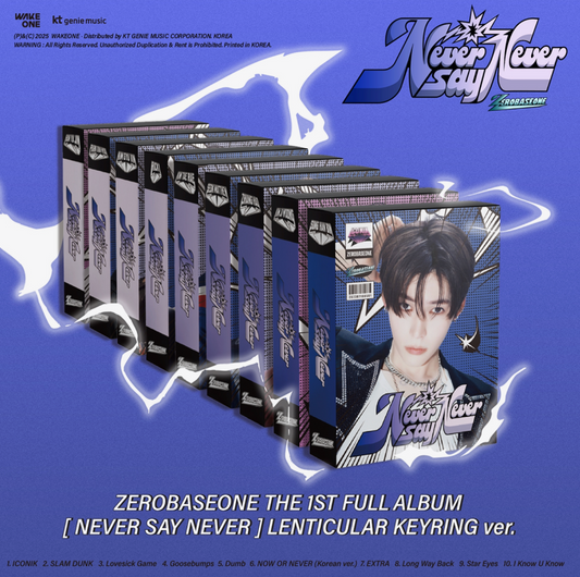 ZEROBASEONE - NEVER SAY NEVER / 1ST FULL ALBUM (LENTICULAR KEYRING Ver.)