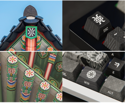 c.e.dot MONO DANCHEONG WIRED LED MECHANICAL KEYBOARD with KOREAN TRADITIONAL DESIGN