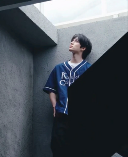 [TXT Beomgyu Worn] Kodak Breeze Light Seersucker Baseball Shirt