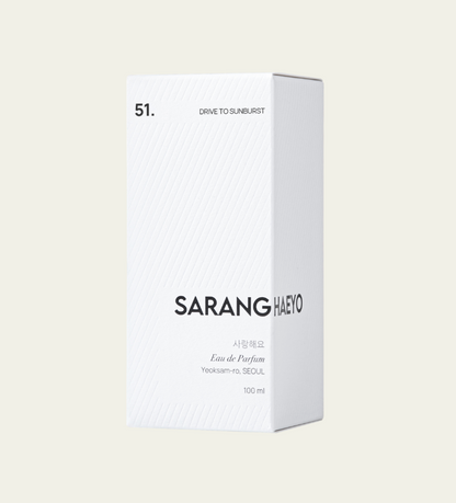 SRHY [SARANGHAEYO] - 51. DRIVE TO SUNBURST - Niche Perfume (100ml)
