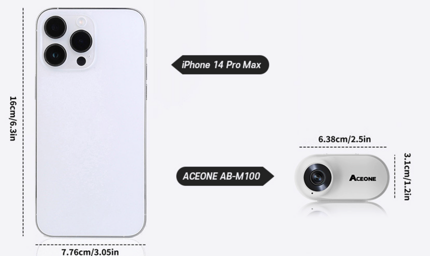 ACEONE - AB-M100 Mini Body Camera (1080p)