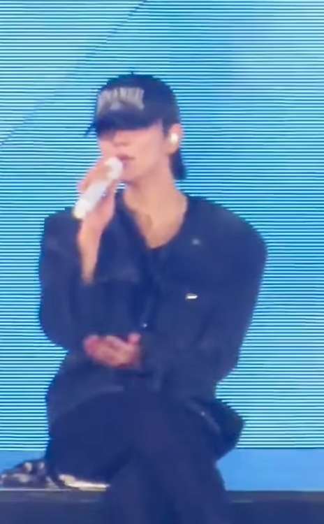 NOMANUAL - DESTROYED BALL CAP - WASHED BLACK (Worn by Seventeen Joshua)