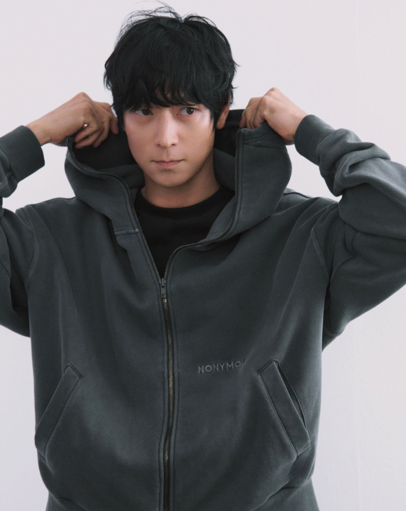 NONYMOUSAA [Worn by Gang Dong-won] Fading High Zip-Up