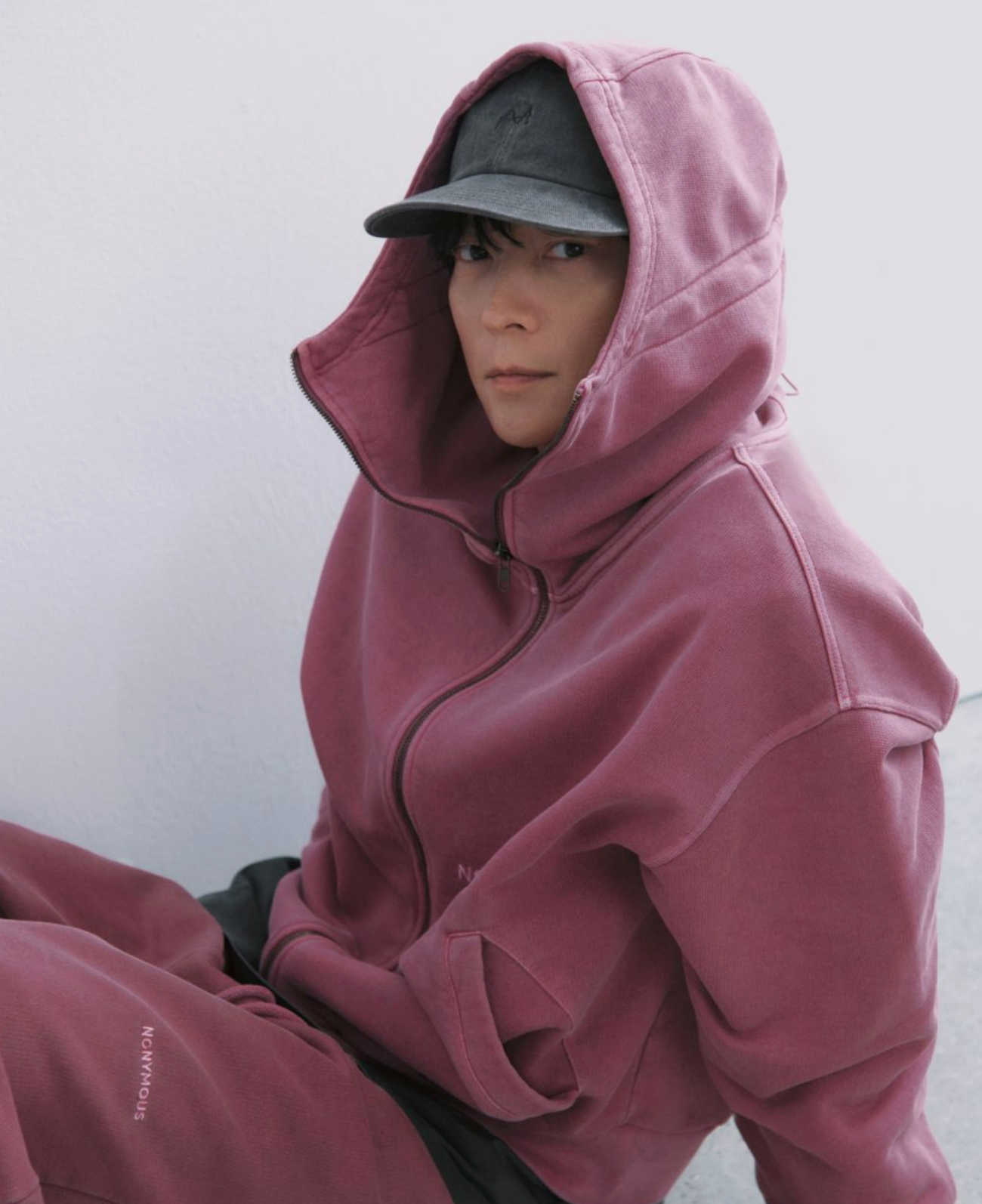 NONYMOUSAA [Worn by Gang Dong-won] Fading High Zip-Up
