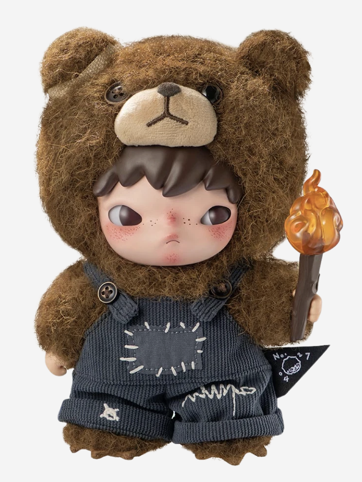 Pop Mart Hirono Living Wild-Fight For Joy Plush Doll (As seen on BTS V -  Taehyung)