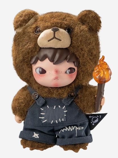 Pop Mart Hirono Living Wild-Fight For Joy Plush Doll (As seen on BTS V -  Taehyung)