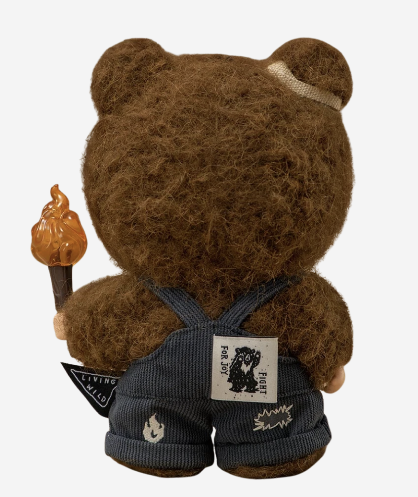 Pop Mart Hirono Living Wild-Fight For Joy Plush Doll (As seen on BTS V -  Taehyung)