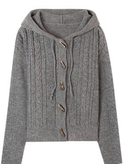 MIXXO - Hooded Toggle Cardigan