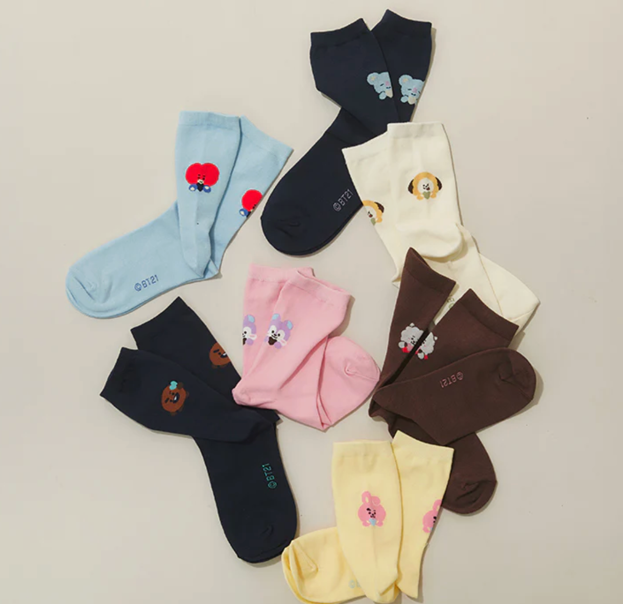 BT21 BASIC SOCKS 2025 F/W