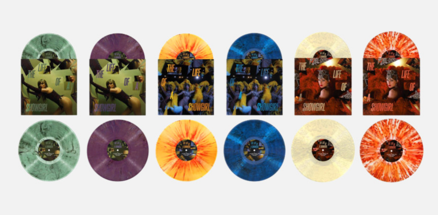 Taylor Swift Vinyl LP Limited Edition 12th Regular Album THE LIFE OF A SHOWGIRL (Blue Color Version)