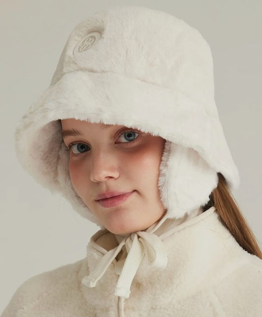 MACKY MINK TENDER Bucket Hat - Ivory