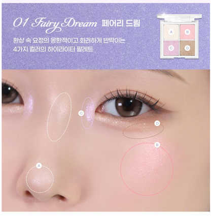 [Holiday Edition] Hearts2Hearts X 2AN Jelly Glow Highlighter Palette 10.8g