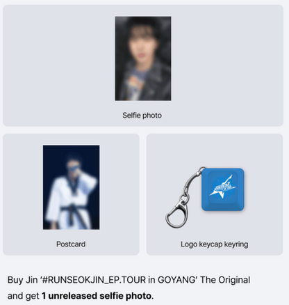 BTS Jin '#RUNSEOKJIN_EP.TOUR in GOYANG' The Original