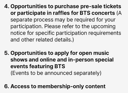 BTS - ARMY MEMBERSHIP (GLOBAL)