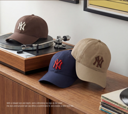 [2026 Collection/ Ive Gaeul & TWS Pick] MLB Ace Unstructured Ball Cap New York Yankees
