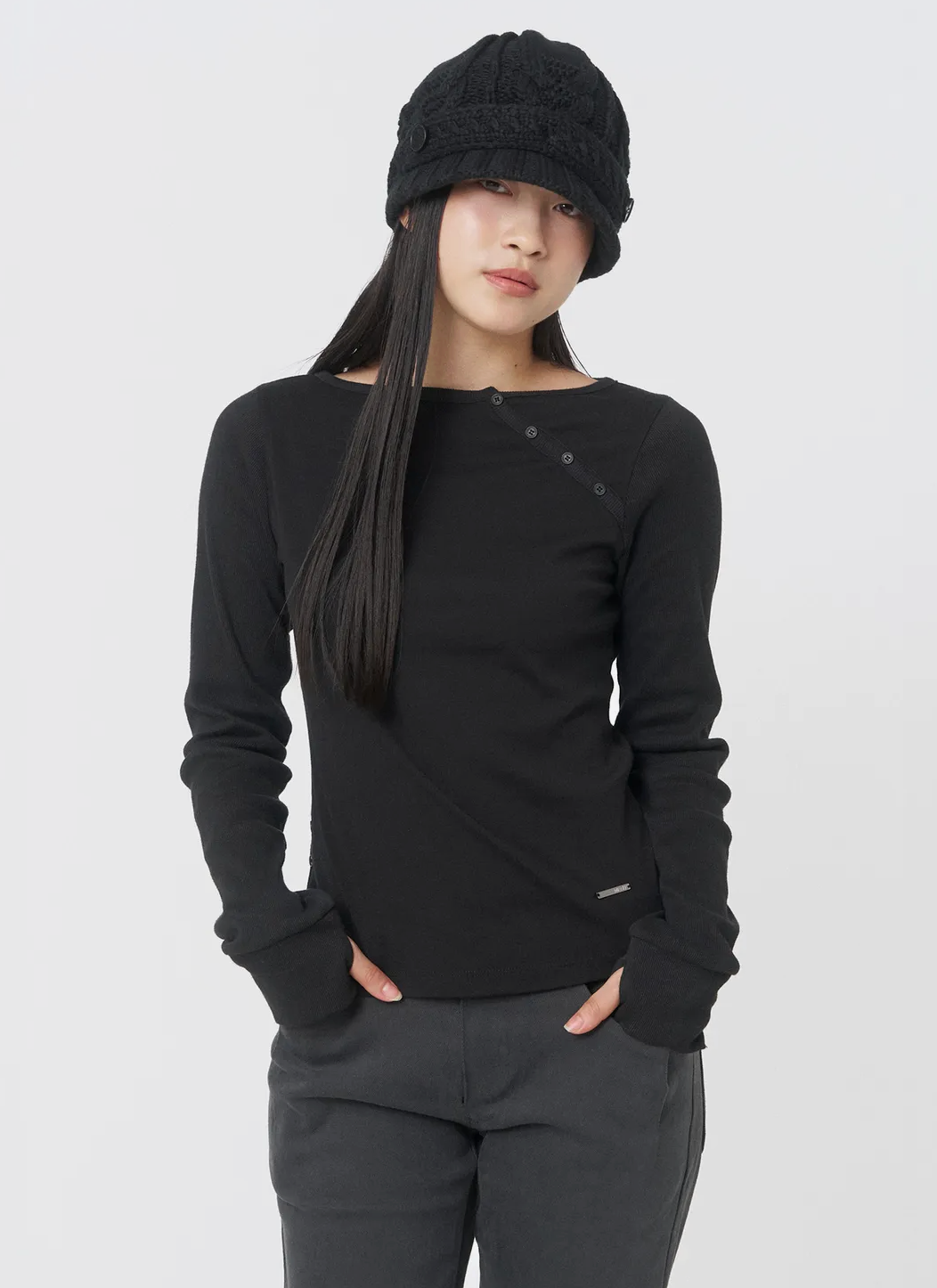 MISEKI Seoul - Slash button long sleeves