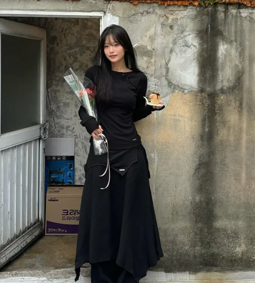 MISEKI Seoul - Slash button long sleeves