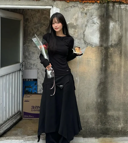 MISEKI Seoul - Slash button long sleeves