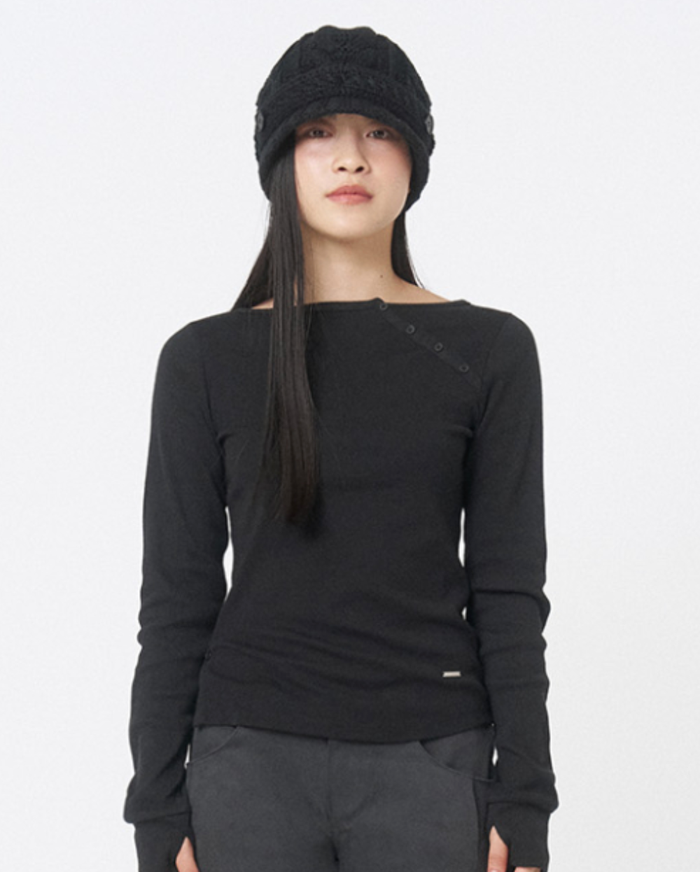 MISEKI Seoul - Slash button long sleeves