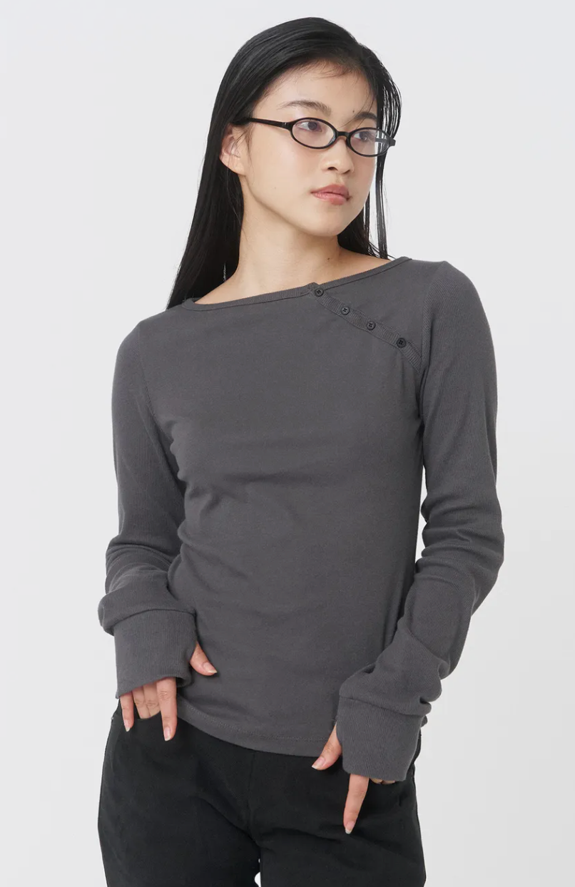 MISEKI Seoul - Slash button long sleeves