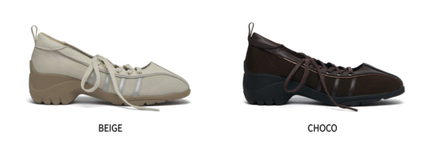 ILLIT x ROCKFISH WEATHERWEAR -  BLISS HEEL LACEUP SNEAKERS