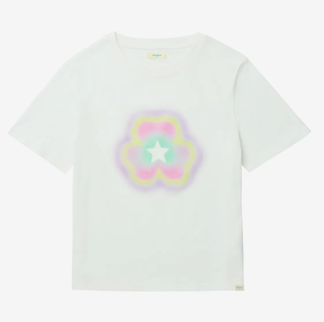 ILLIT x ROCKFISH WEATHERWEAR - CLOVER HALF SLEEVE T-SHIRT - WHITE