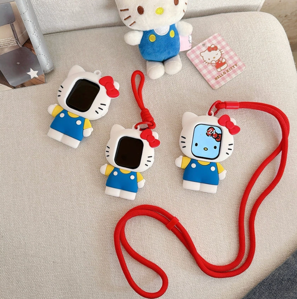 HELLO KITTY 3D Apple Watch Character Case Strap/Neck Strap