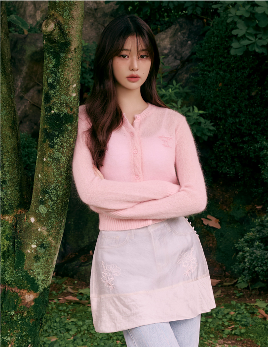 [Jang Wonyoung Pick] ROLAROLA MOHAIR WOOL BLENDED CARDIGAN