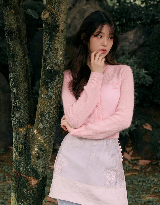 [Jang Wonyoung Pick] ROLAROLA MOHAIR WOOL BLENDED CARDIGAN