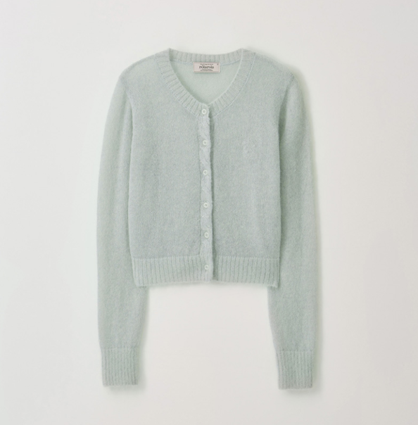 [Jang Wonyoung Pick] ROLAROLA MOHAIR WOOL BLENDED CARDIGAN