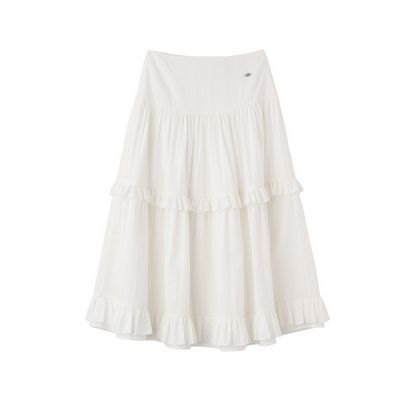 GENERAL IDEA - WOMAN Frill Tiered Long Skirt