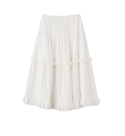 GENERAL IDEA - WOMAN Frill Tiered Long Skirt