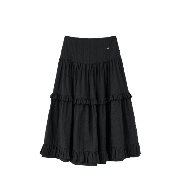 GENERAL IDEA - WOMAN Frill Tiered Long Skirt