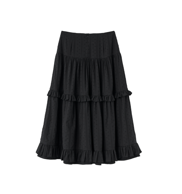 GENERAL IDEA - WOMAN Frill Tiered Long Skirt