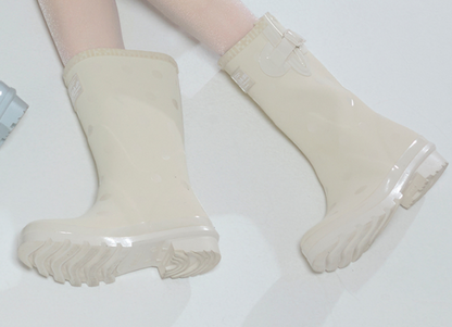 ILLIT x ROCKFISH WEATHERWEAR - ORIGINAL RAIN BOOTS SHORT DOT (IVORY)
