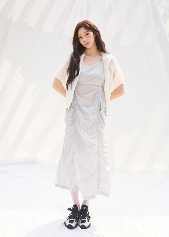 [Aespa Giselle Worn] 26SS Wacky Willy Women's Nylon Bustier Dress