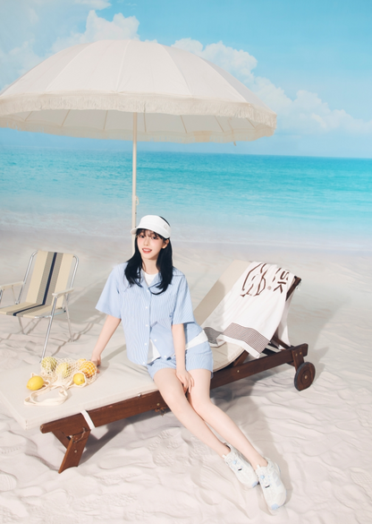 [Aespa Karina PIck] 26 Summer Nordisk Seersucker Short Sleeve Shirt - W