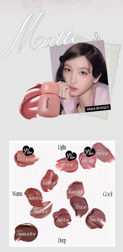 [Twice Nayeon Pick] FWEE Baby Rose Obsession Stay Fit Tint
