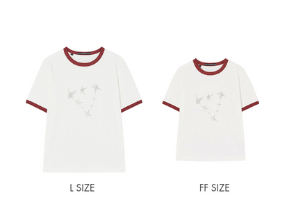 [Straykids Hyunjin Worn] 26 Summer Guess Unisex Star Ringer Short Sleeve T-shirt