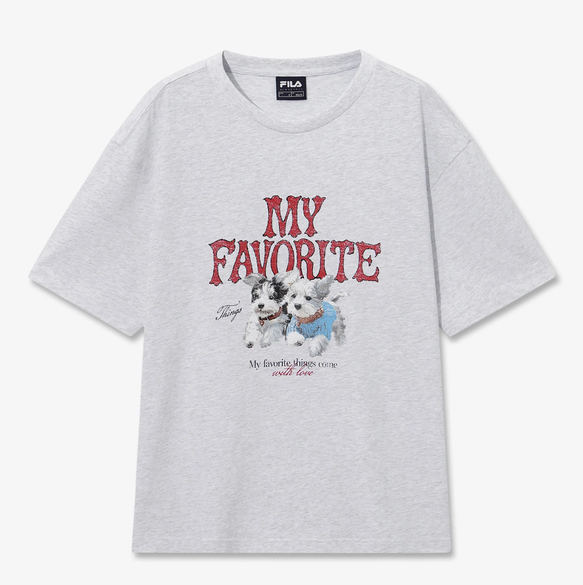 [Woodz Worn] Fila My T-Shirt (Unisex Semi-Oversized Fit)