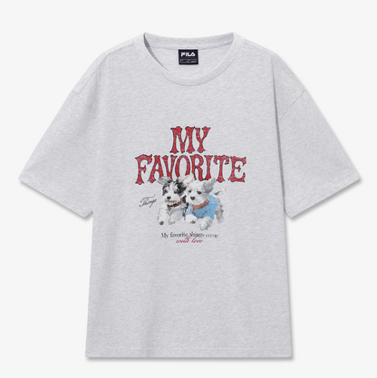 [Woodz Worn] Fila My T-Shirt (Unisex Semi-Oversized Fit)